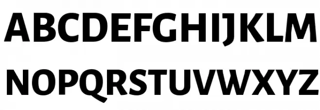 Alegreya Sans SC ExtraBold Schriftart Groß