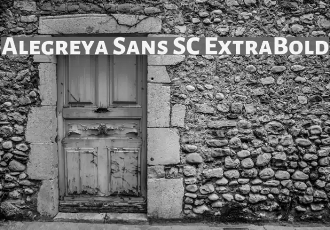 Alegreya Sans SC ExtraBold Font examples