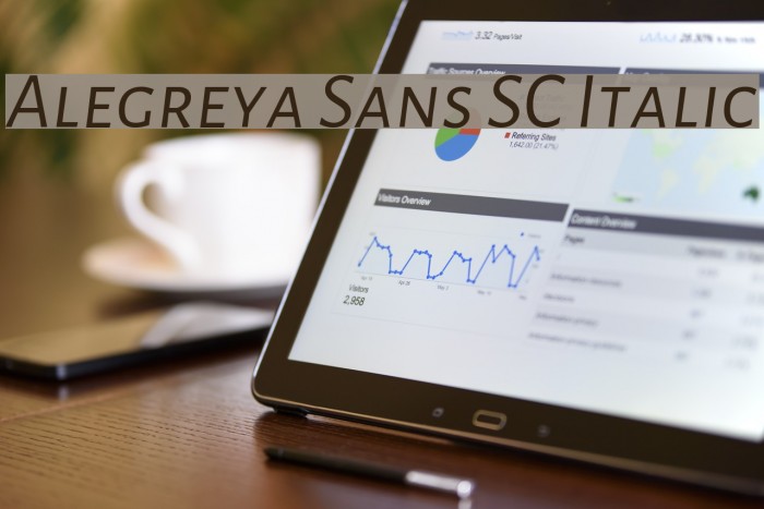 Alegreya Sans SC Italic Font examples
