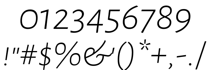 Alegreya Sans SC Light Italic Font OTHER CHARS