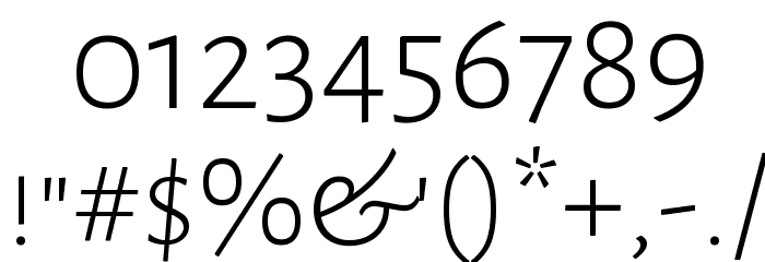 Alegreya Sans SC Light Font OTHER CHARS