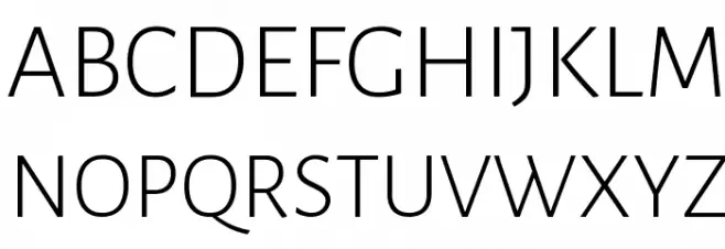 Alegreya Sans SC Light Schriftart Groß