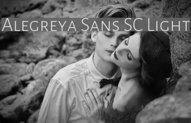 Alegreya Sans SC Light Font examples