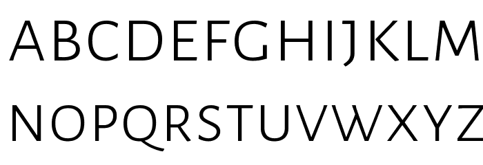 Alegreya Sans SC Light Font LOWERCASE