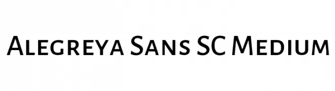 Alegreya Sans SC Medium  Frei Schriftart Herunterladen
