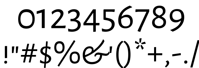 Alegreya Sans SC Regular Font OTHER CHARS