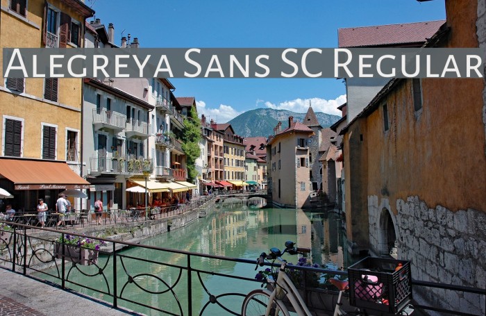 Alegreya Sans SC Regular Font examples