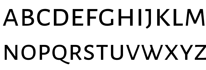 Alegreya Sans SC Regular Font LOWERCASE