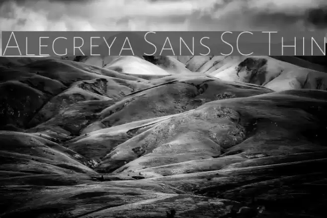Alegreya Sans SC Thin Font examples