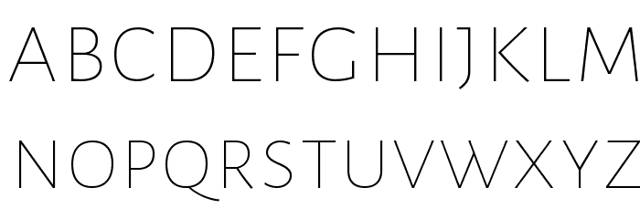 Alegreya Sans SC Thin Font LOWERCASE