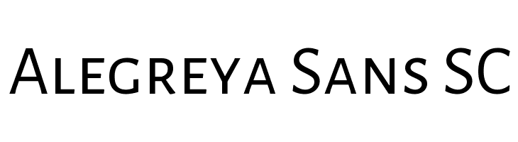 Alegreya Sans SC Font