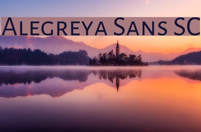 Alegreya Sans SC Font examples