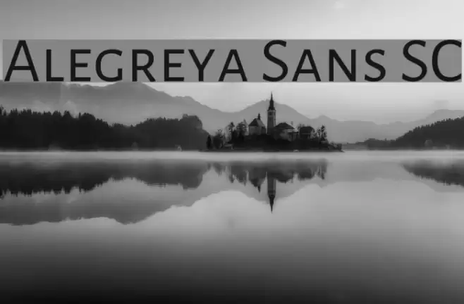 Alegreya Sans SC Шрифта examples
