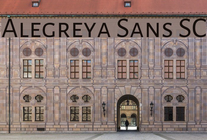 Alegreya Sans SC Font examples