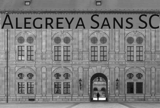 Alegreya Sans SC Шрифта examples