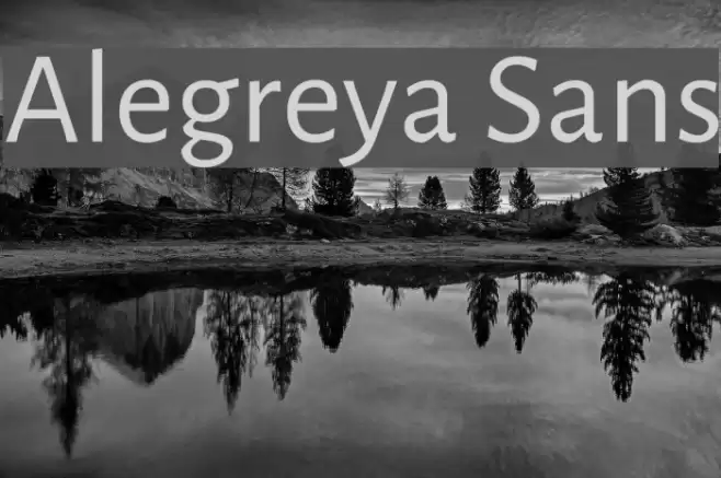 Alegreya Sans Font examples