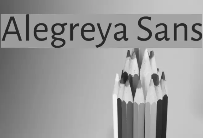 Alegreya Sans Font examples