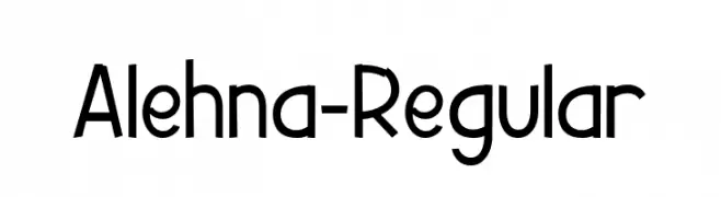 Alehna-Regular  नि: शुल्क फ़ॉन्ट्स डाउनलोड