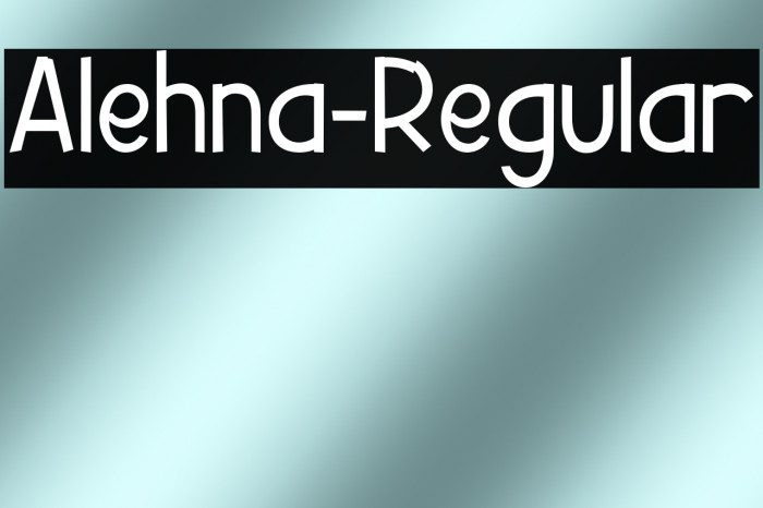 Alehna-Regular Example 3