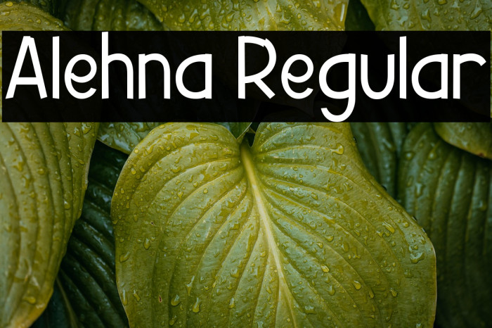 Alehna Regular Example 2