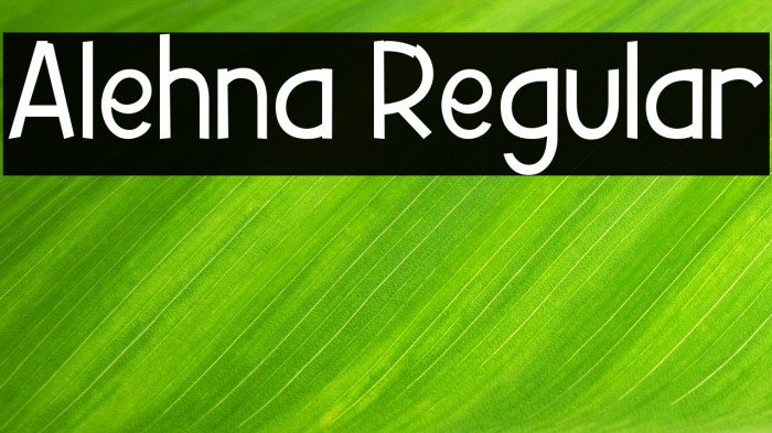 Alehna Regular Example 3