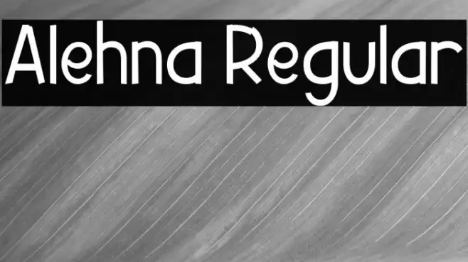 Alehna Regular Font examples