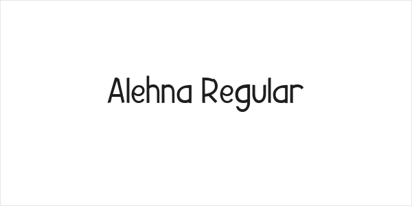 Alehna Regular Logo