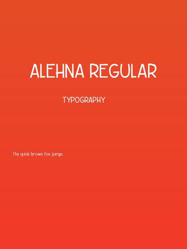 Alehna Regular Poster