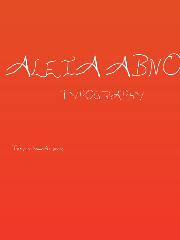 Aleia Abnormal Poster