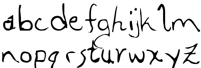 Aleia Abnormal Font LOWERCASE