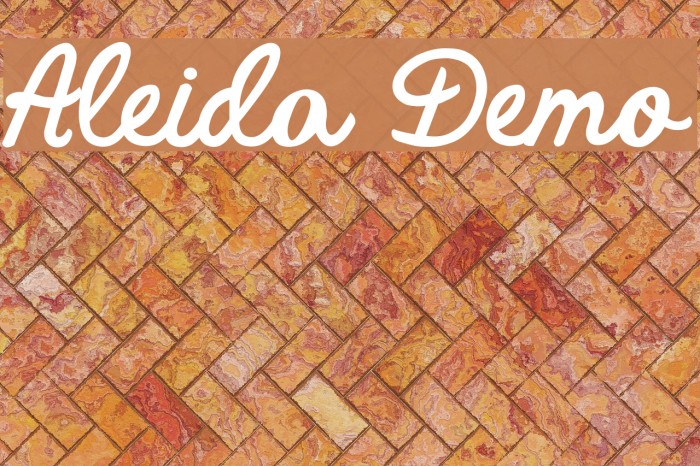 Aleida Demo Font examples