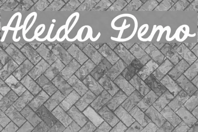 Aleida Demo Font examples