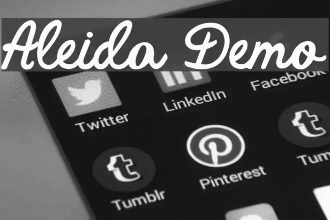 Aleida Demo Font examples