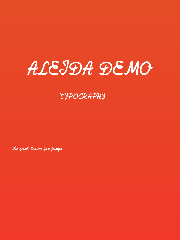 Aleida Demo Poster