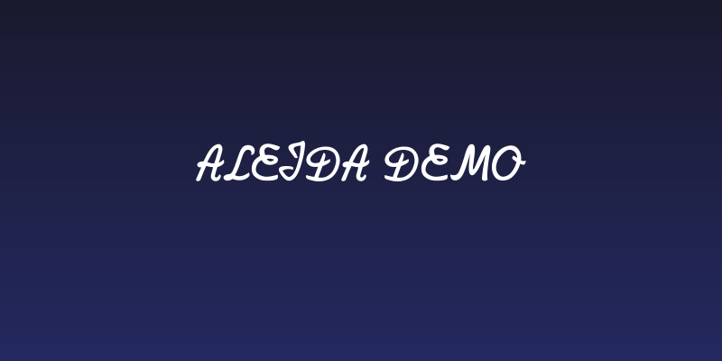 Aleida Demo Social Header