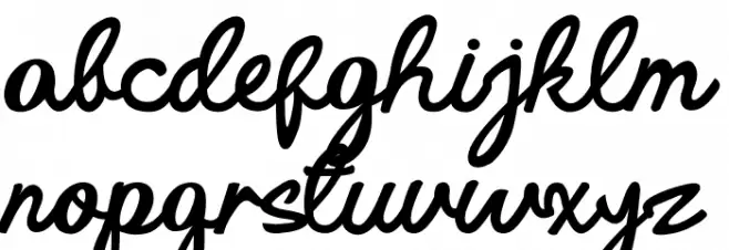 Aleida Demo Schriftart Kleinbuchstaben