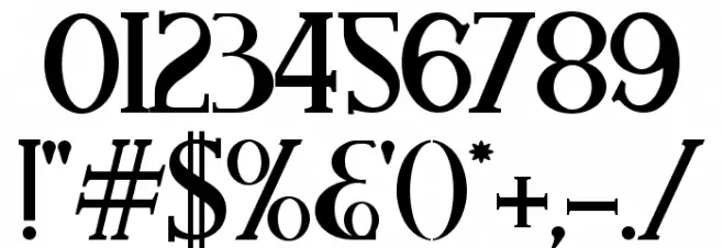 Aleijadinho Font OTHER CHARS