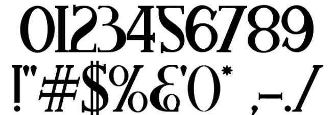 Aleijadinho Font OTHER CHARS