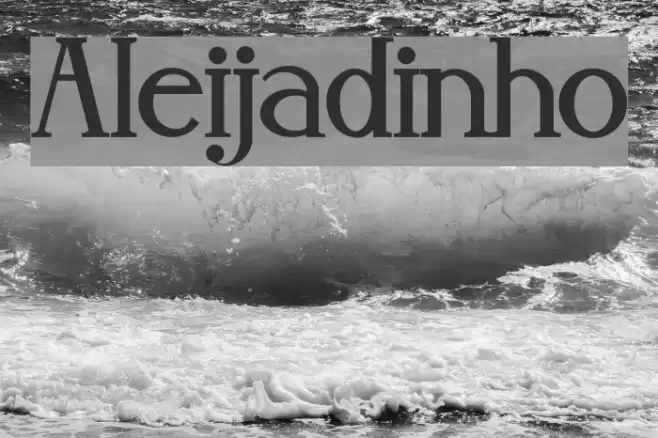 Aleijadinho Font examples