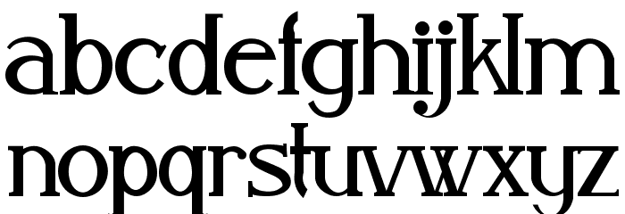 Aleijadinho Font LOWERCASE