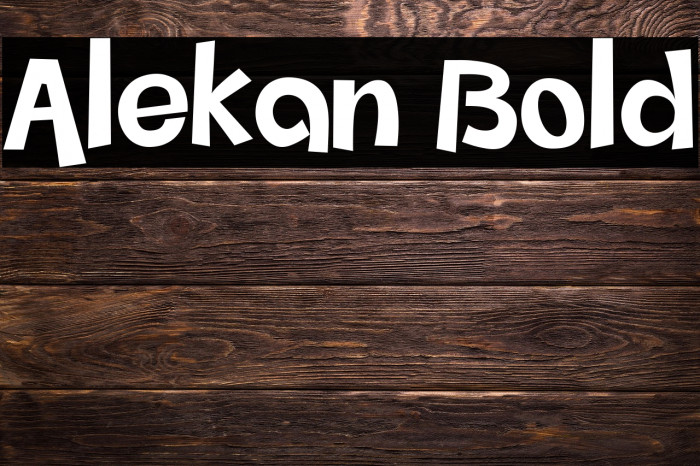 Alekan Bold Example 3