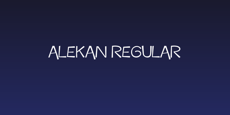 Alekan Regular Social Header
