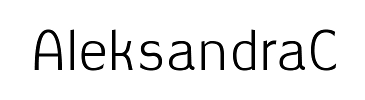 AleksandraC Font