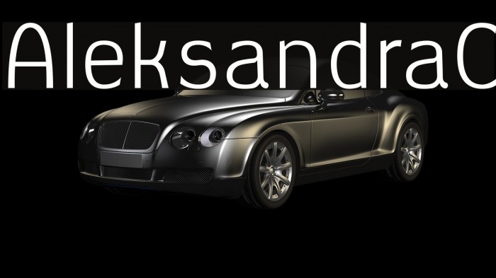 AleksandraC Font examples
