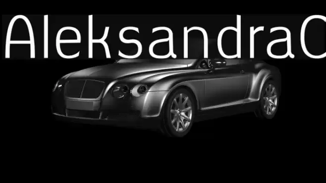 AleksandraC Font examples