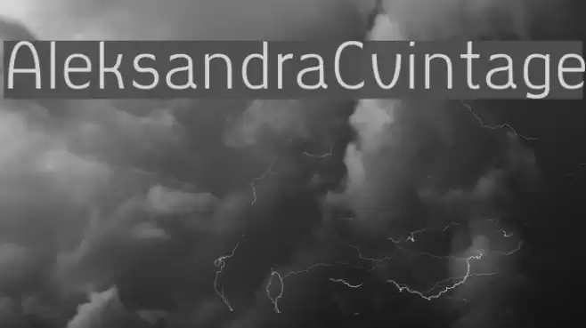 AleksandraCvintage Font examples