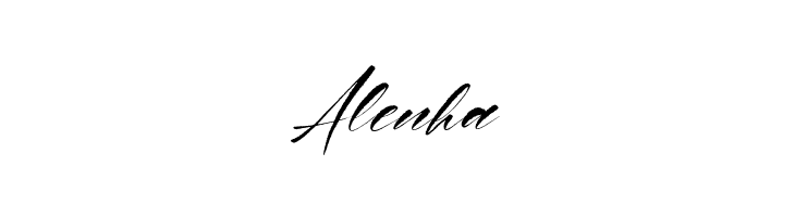 Alenha  フリーフォントのダウンロード