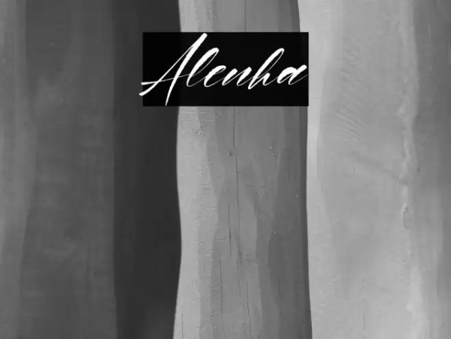 Alenha Font examples