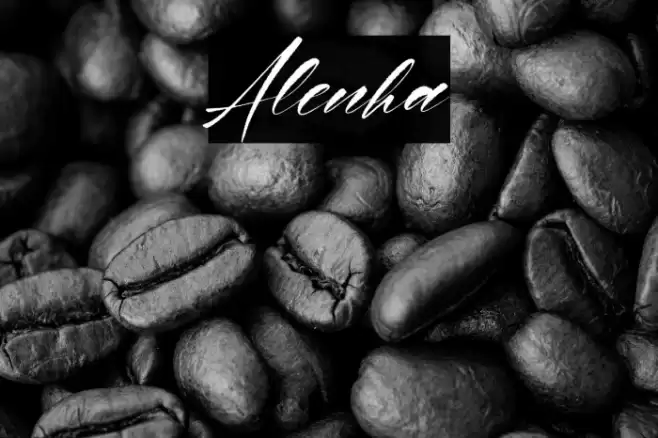 Alenha Font examples