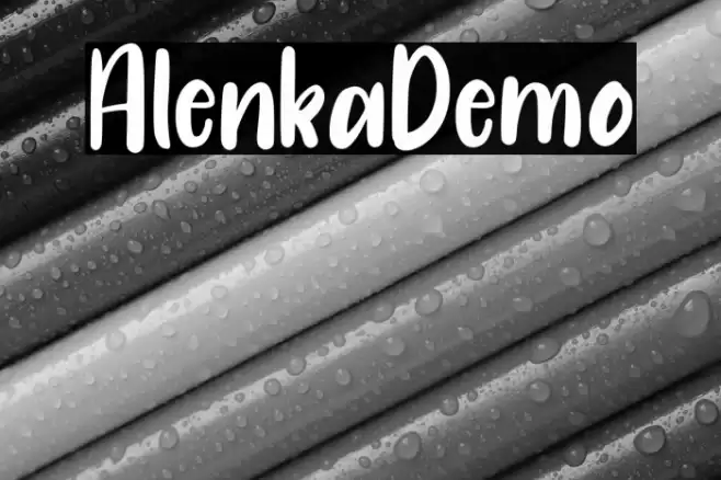 Alenka_Demo Font examples